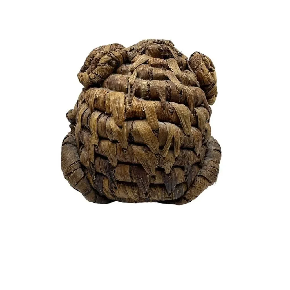 Vintage‎ Wicker Storage Basket in the Shape of a Frog Big Mouth Wide Open LARGE